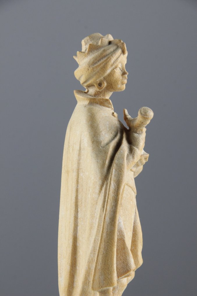 Val Gardena - Σκάλισμα, Koning Balthasar - Kerststal-figuur - 12 cm - Maple #4.3