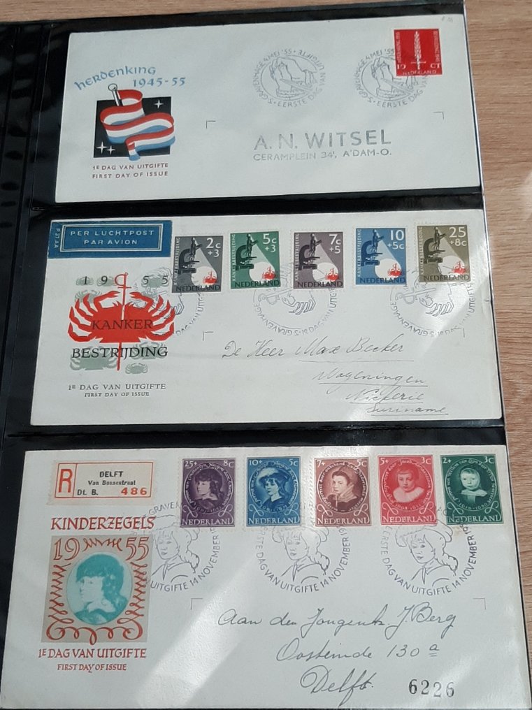 Ολλανδία 1953/1974 - Συλλογή 120 FDC σε άλμπουμ Importa PS3. - NVPH tussen E12 en E133 vanaf E17 compleet #3.2