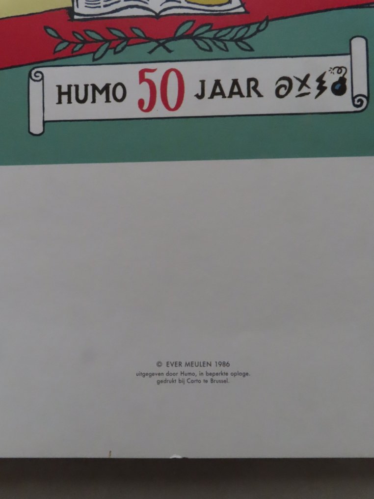 Ever Meulen - 1 Poster - Luxe expo affiche - Humo 50 jaar - 1986 #2.1