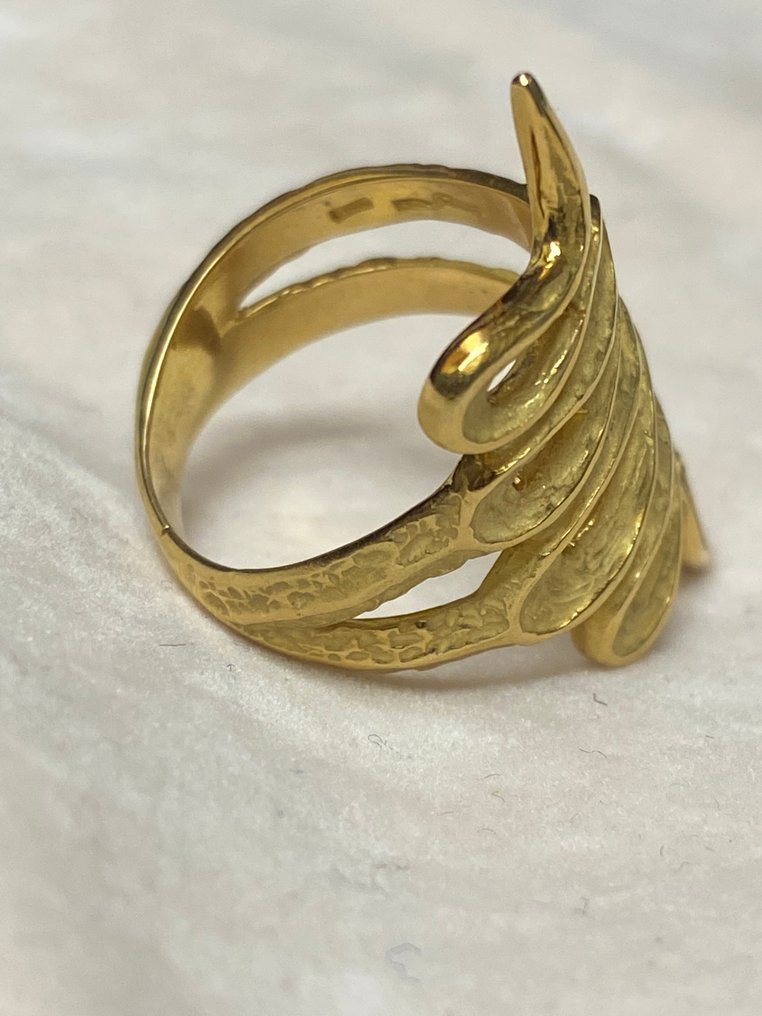 戒指 - 18K包金 黄金 -  0.01ct. tw. 钻石 (天然)  - 钻石 - 18 kt #2.1