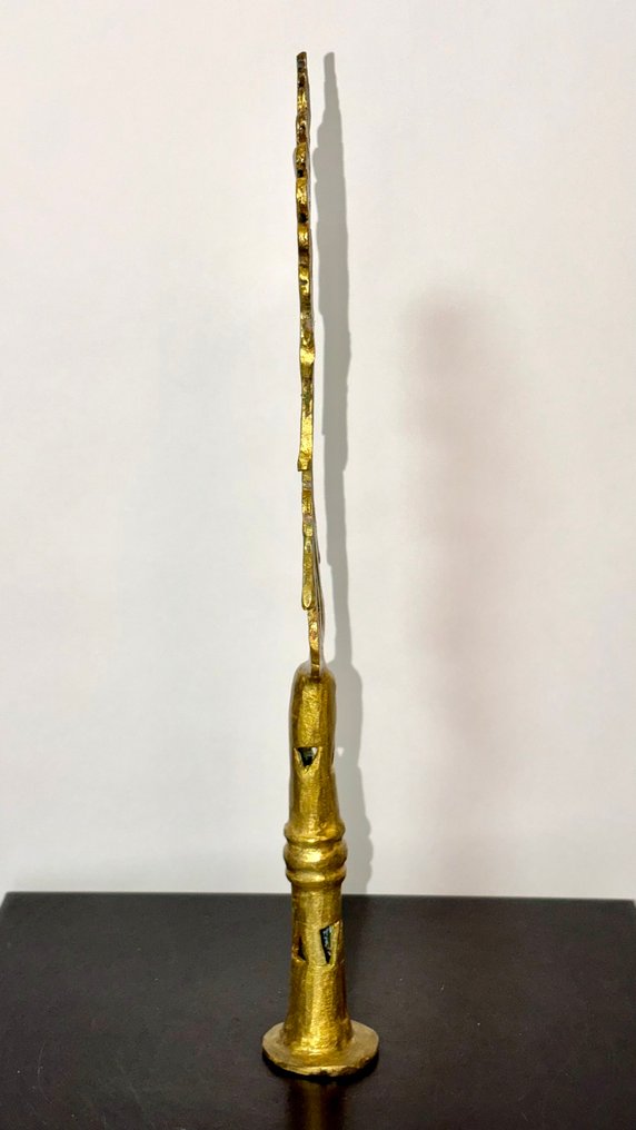 Abdoulaye Derme - 户外雕塑, Croix Copte Ethiopienne - 37 cm - 镀金青铜 #2.1