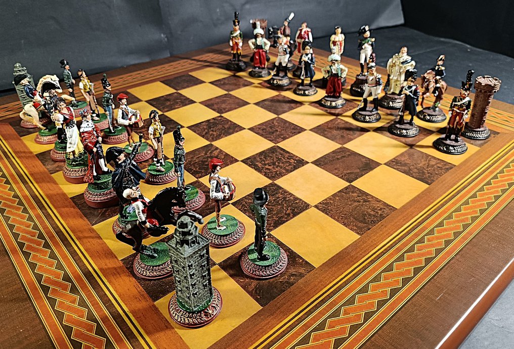 Σετ σκακιού - Guerras Napoleonicas - Μόλυβδος, ξύλο #4.3