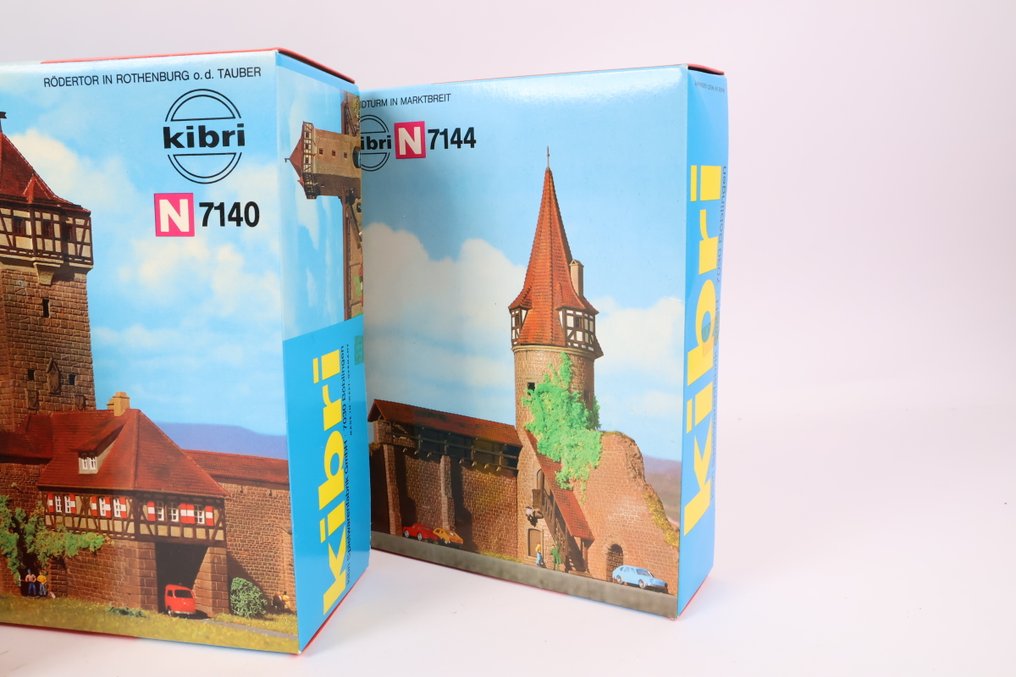 Kibri N - B-7148 - Κιτ κατασκευής τρένων μοντελισμού (1) - Ένα σετ που αποτελείται από 5 κιτ: τείχος πόλης, συνολικό μήκος 103 εκ. #3.2