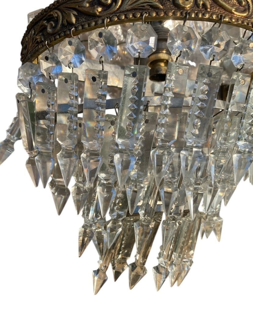 Φωτιστικό τοίχου (2) - Ορείχαλκος, Κρύσταλλο #3.2