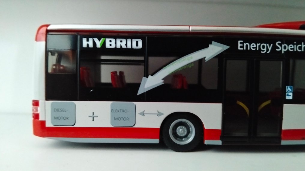 Rietze 1:87 - 67612/77613 - Οχήματα τρένων μοντελισμού (2) - 2 λεωφορεία ατόμων: MAN & MB - VAG #4.3