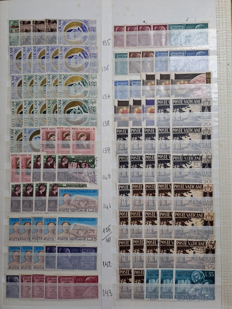 梵蒂冈城 1929/2010 - 梵蒂冈 1929/2010 年，5500枚已使用/无背胶/品相良好/未使用邮票的积累 - Sassone 2023 #1.0