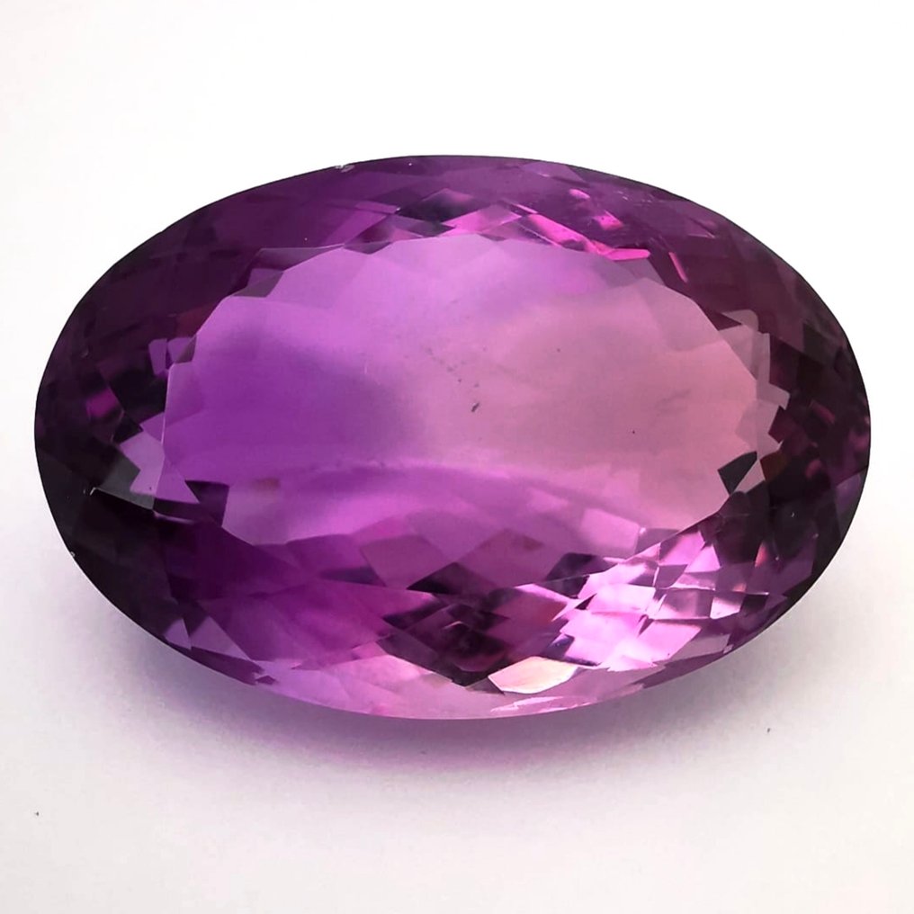 没有保留价 紫水晶  - 45.93 ct - 安特卫普宝石检测实验室（ALGT） - 浓烈的紫色（偏粉色） #1.0