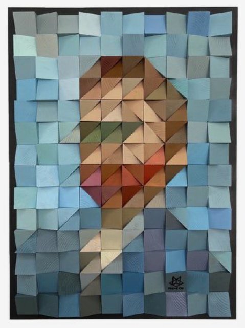 Danny Valk - Pixel portret - Een Gezicht naar Van Gogh #1.0