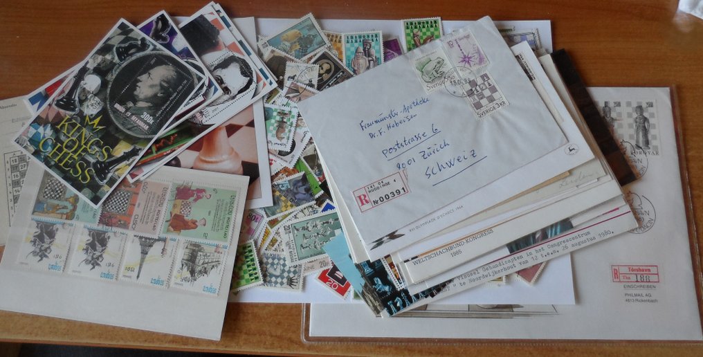 Φάκελοι και σφραγίδες (200) - Χαρτί - 1950 - 2010 - γραμματόσημα σκακιού #1.0