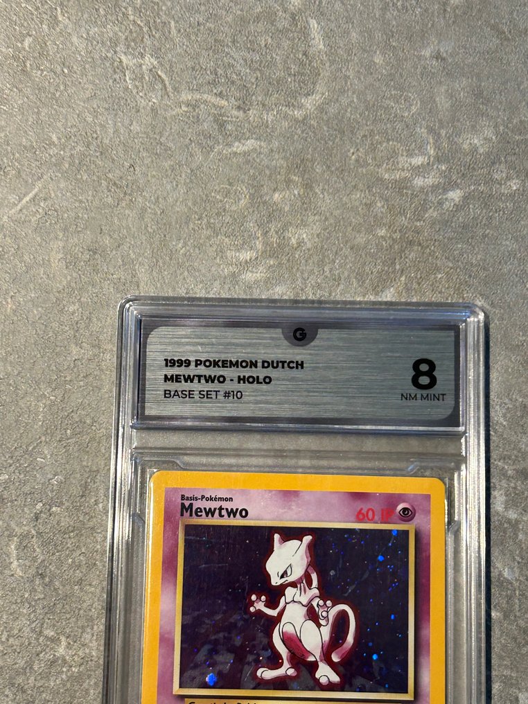 Pokémon - 1 Graded card - Mewtwo 10 初版 - GG 8 - WOTC - Base set - 签名卡已认证并评级 #2.1