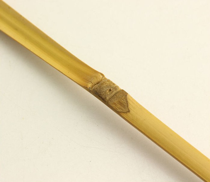 竹制茶勺（茶杓）“宝莱”铭文，由山口大地在大德寺高林院所题。 - 竹 - Yamaguchi Daichi / 山口大痴 (1914 — 1985) - 日本 - 昭和年代(1926-1989) #1.0