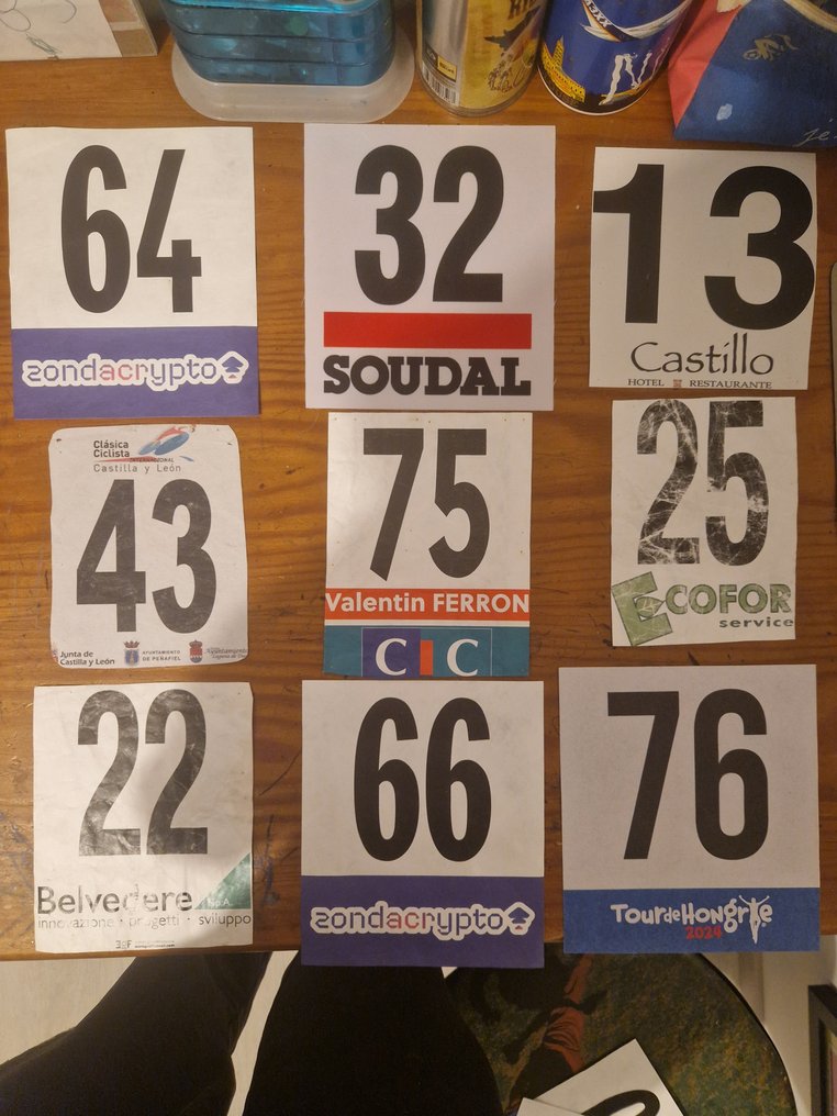 Team UAE FDJ EF - 2025 - Stort nummer til Tour de Italien, cykling.  #1.0