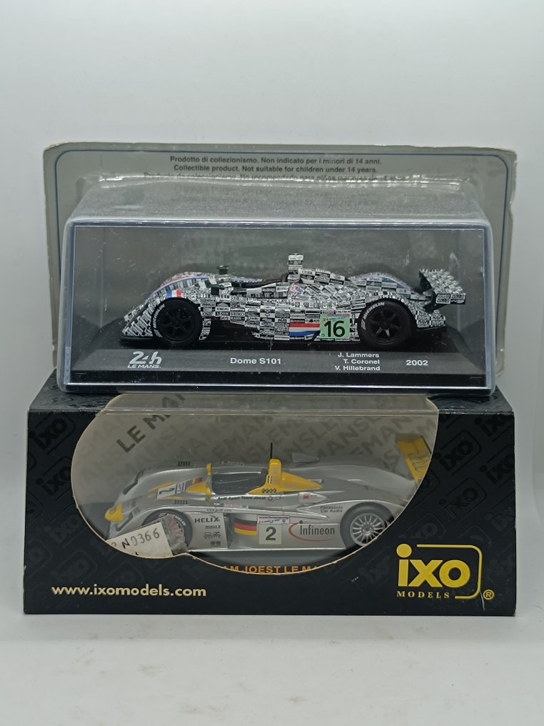 IXO, Altaya 1:43 - Modelbil (2) - Dome S101 and Audi R8 1/43 #1.0