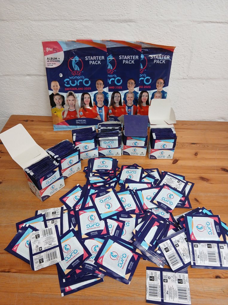 Topps Women's Euro 2025 - 3 Starterpack + 350 Sealed Pack - Parfait (P) #1.0