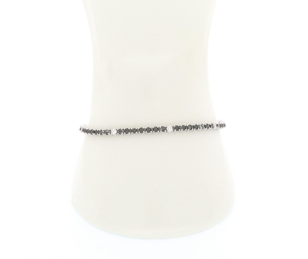 χωρίς τιμή ασφαλείας - Βραχιόλι - 18 καράτια Λευκός χρυσός Διαμάντι (Φυσικό) - Διαμάντι #2.1