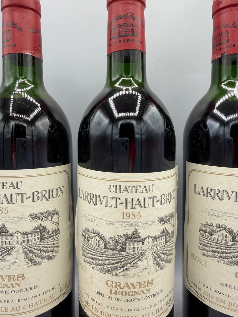 1985 Château Larrivet Haut-Brion - Graves - 3 Bottles (0.75L) #2.1