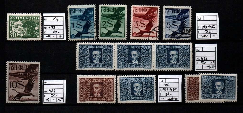 Αυστρία - Ποικίλες καλύτερες σειρές και μεμονωμένες τιμές. #4.3