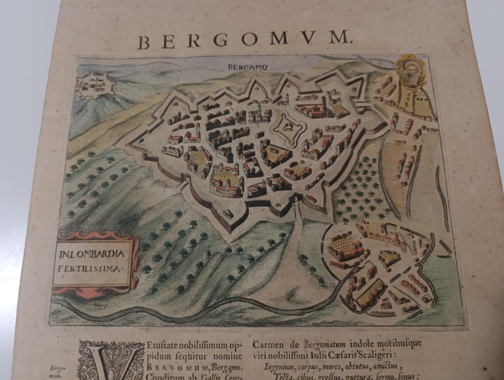 歐洲 - 意大利 / 伦巴第 / 贝加莫; Bertelli Pietro - BERGOMUM IN LOMBARDIA FERTILISSIMA - 1601-1620 #2.1