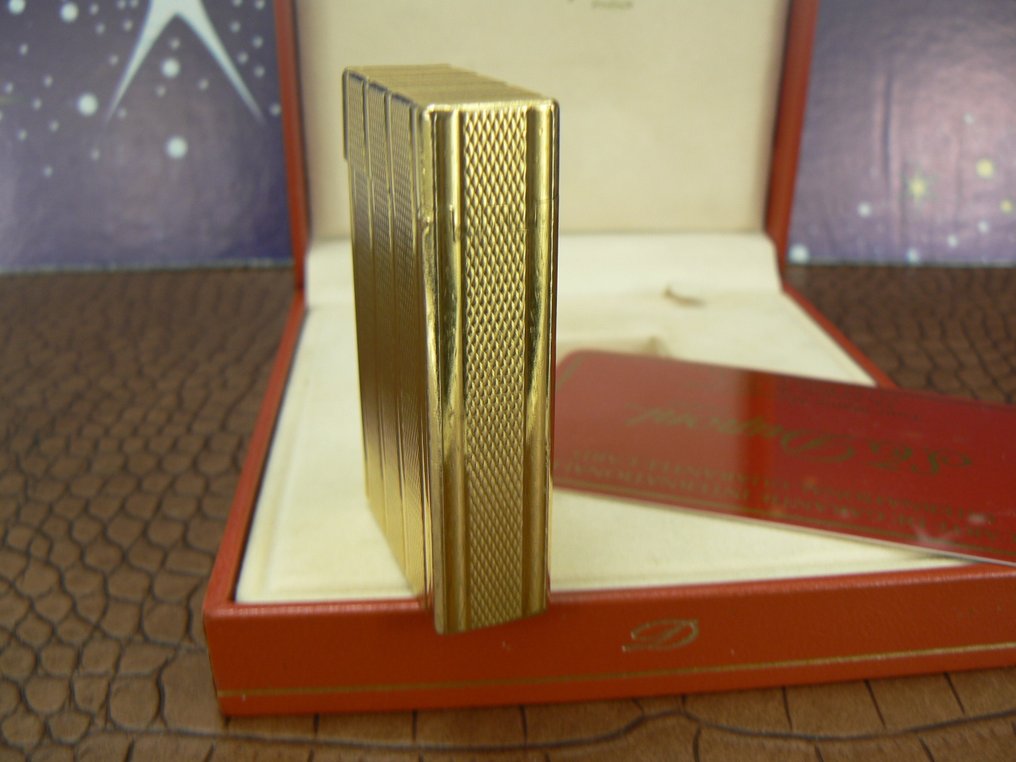 S.T. Dupont - Line  1 - 袖珍打火機 - 鍍金 #4.3