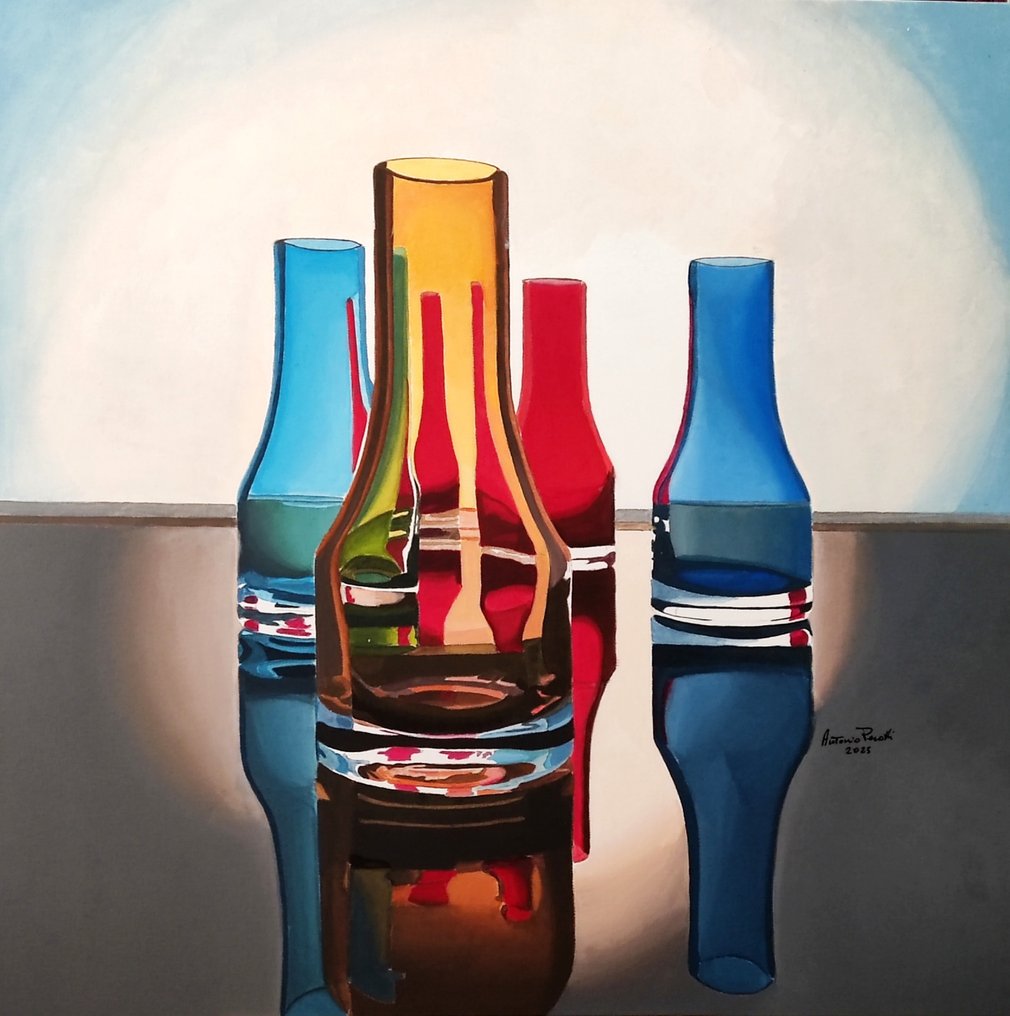 Antonio Perotti - Still Life Vasi in cristallo #1.0