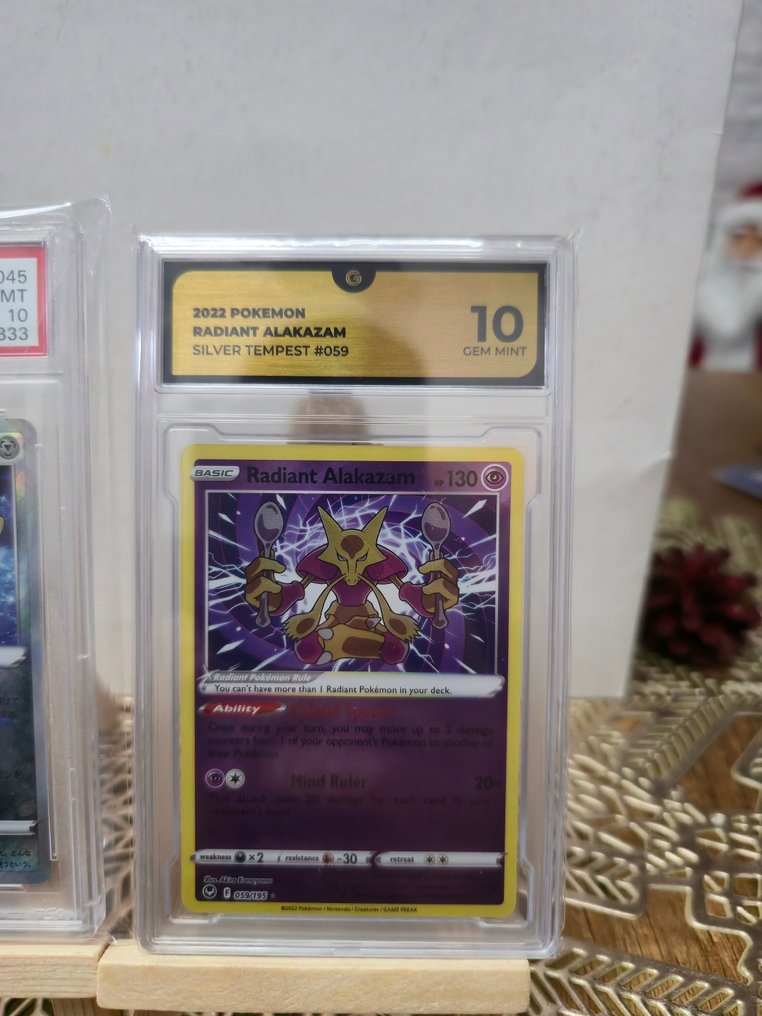 Pokémon - 3 Graded card - Radiant Alakazam Foil - PSA 10 - Sword & Shield - Silver Tempest #3.2