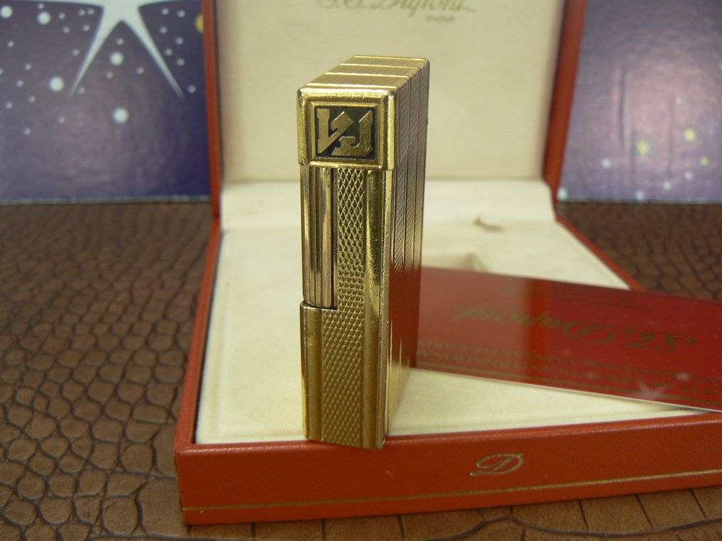 S.T. Dupont - Line  1 - 袖珍打火機 - 鍍金 #1.0