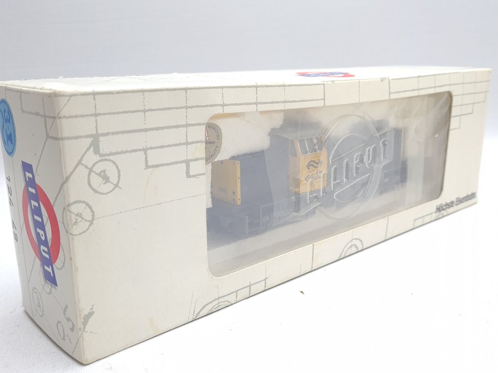 Liliput H0 - 124 48 - Πετρελαιοκίνητη μηχανή τρένου (1) - Σειρά 6400 σε κίτρινο/γκρι, αριθμός εταιρείας 6402. - NS #1.0