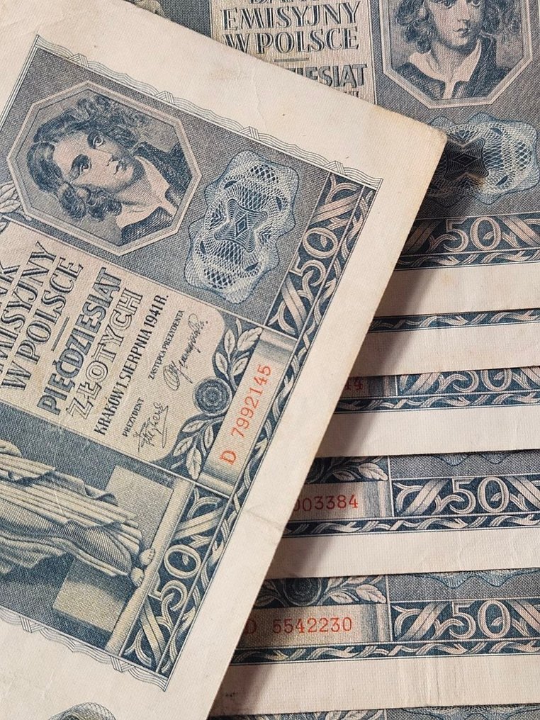 Πολωνία. - 20 x 50 Zlotych - 1941 - Pick 102 (χωρίς τιμή ασφαλείας) #1.0