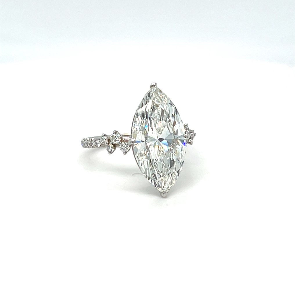 戒指 - 14K包金 白金 - 5.34ct. tw. 钻石 (实验室培育) - 钻石 #2.1