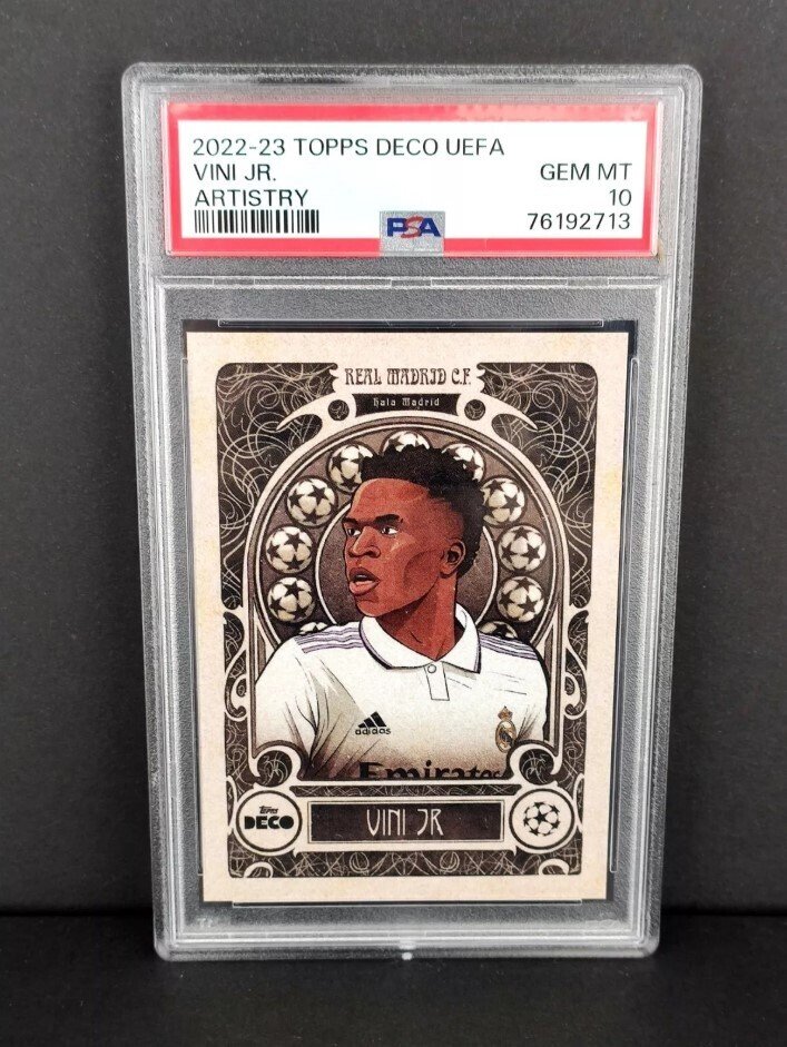 2022/23 Topps Deco Uefa Vini Jr. Artistry - PSA 10 - 1 Graded card #2.1