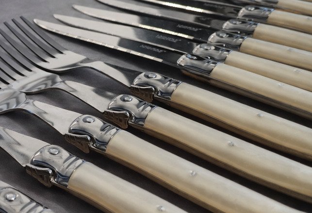 laguiole - Σετ μαχαιροπήρουνων (24) - Χάλυβας - Σετ μαχαιροπήρουνων laguiole #1.0