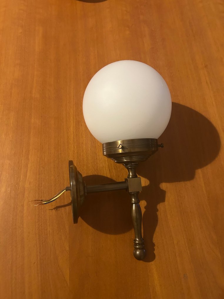 壁突式照明 (2) - 黄铜, 玻璃 #2.1