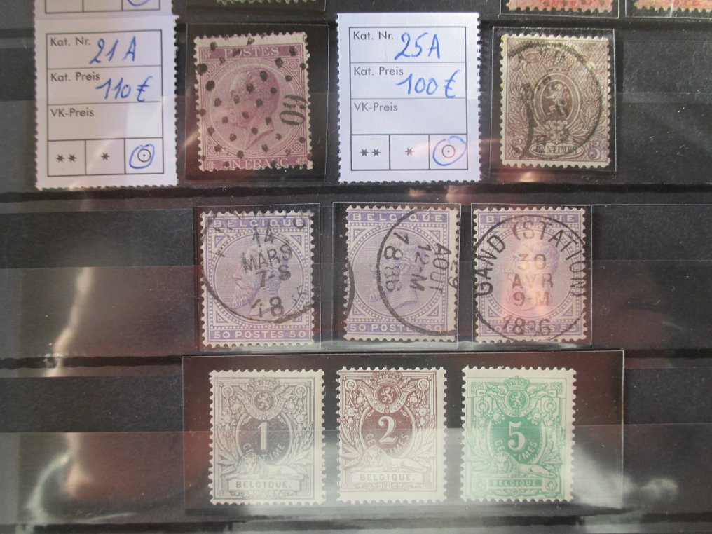 比利時 1850/1970 - 精彩的收藏，包含许多完整系列和多种较高价值。 #3.2