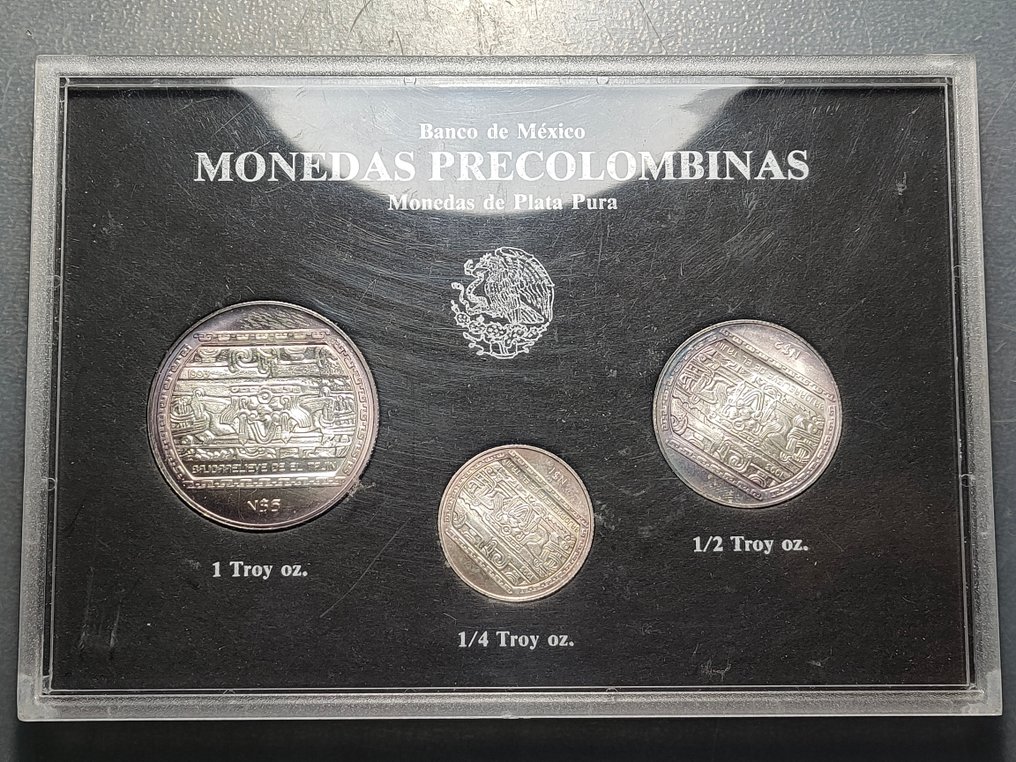 Μεξικό. Cartera Oficial Monedas Precolombinas 1992 #1.0