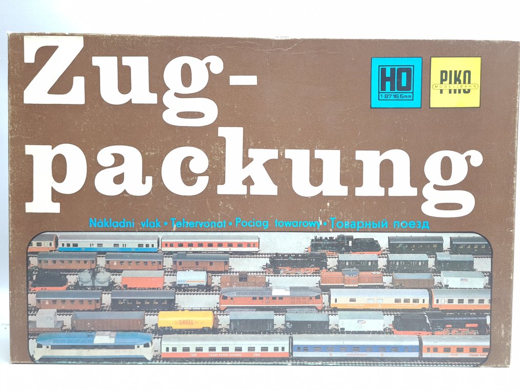 Piko H0 - 5/0736/000 - Togsett (1) - 5-delt sett med BR 41 med godstog. - DR (DDR) #1.0