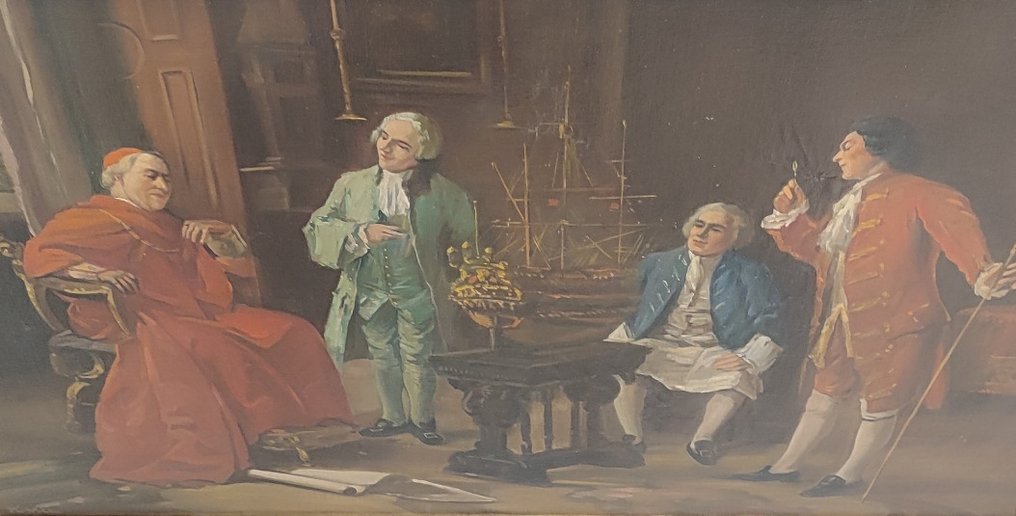 Ευρωπαϊκή σχολή (XIX) - Kardinaal in vergadering #1.0