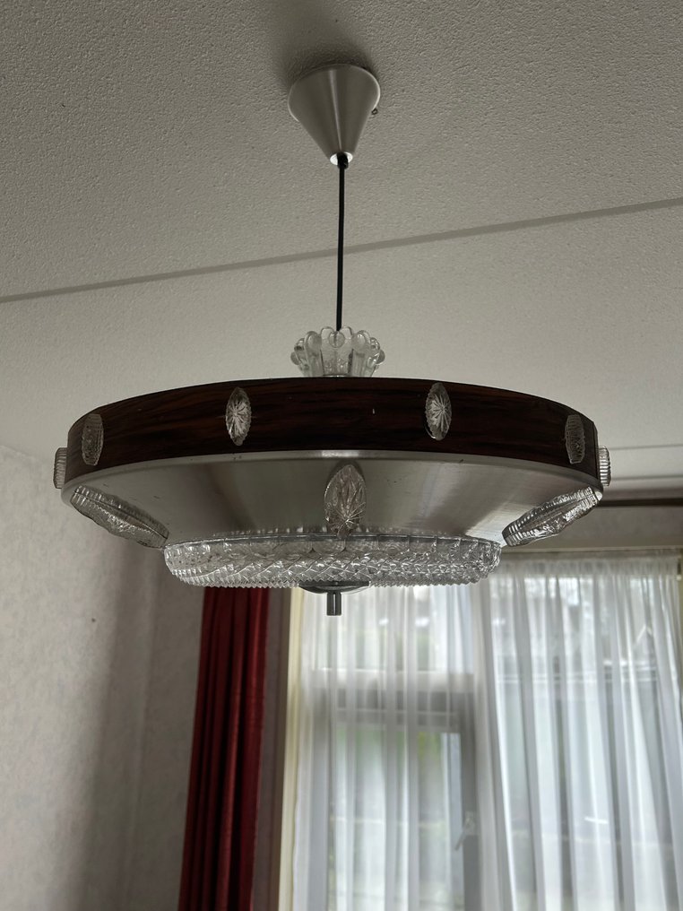 掛燈 - 玻璃, 鋁, 木 - 复古怀旧灯 #2.1