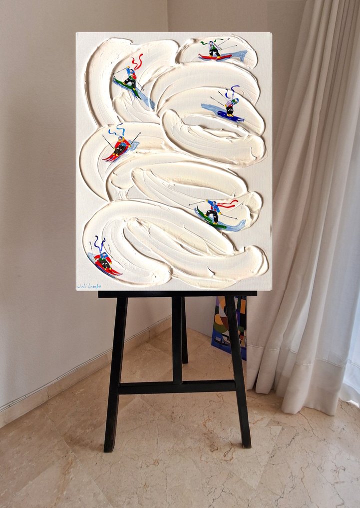 Juli Lampe (1980) - Ski Lovers in the snowy expanses Dolomites. #4.3