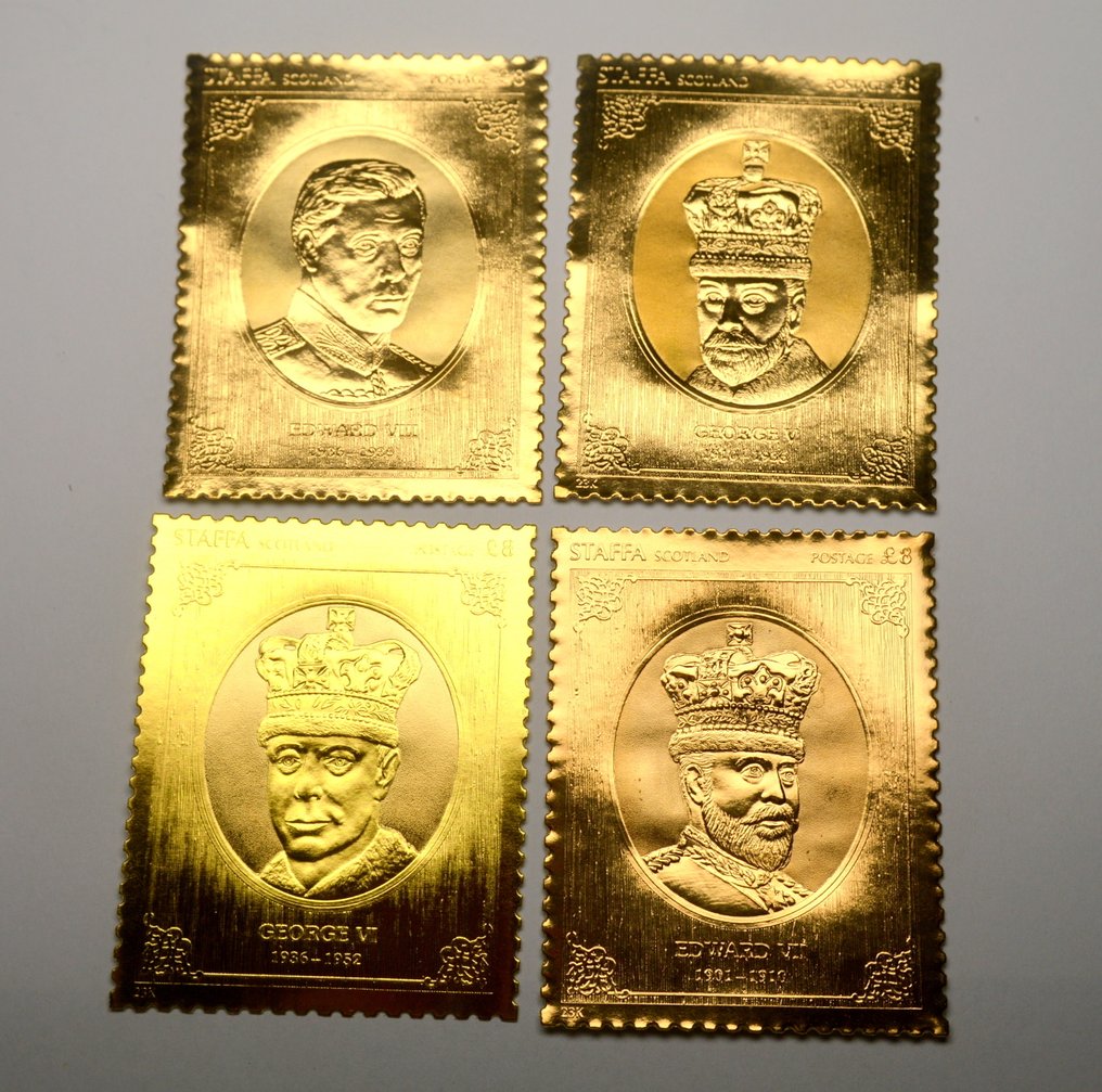 苏格兰. Medal George V ,VI, Edward VII, VIII - 4 x 1/100oz (.950) (没有保留价) #1.0