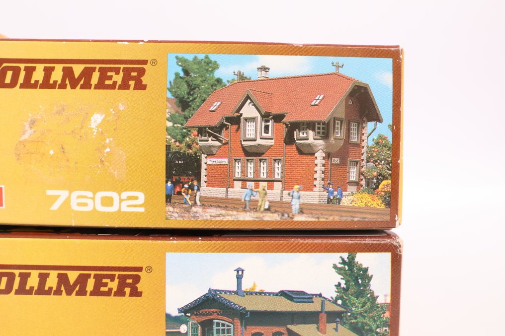 Vollmer N - 7602/7603/7607/7609 - Κιτ κατασκευής τρένων μοντελισμού (4) - Τέσσερα κιτ κατασκευής γύρω από το υπόστεγο. #4.3