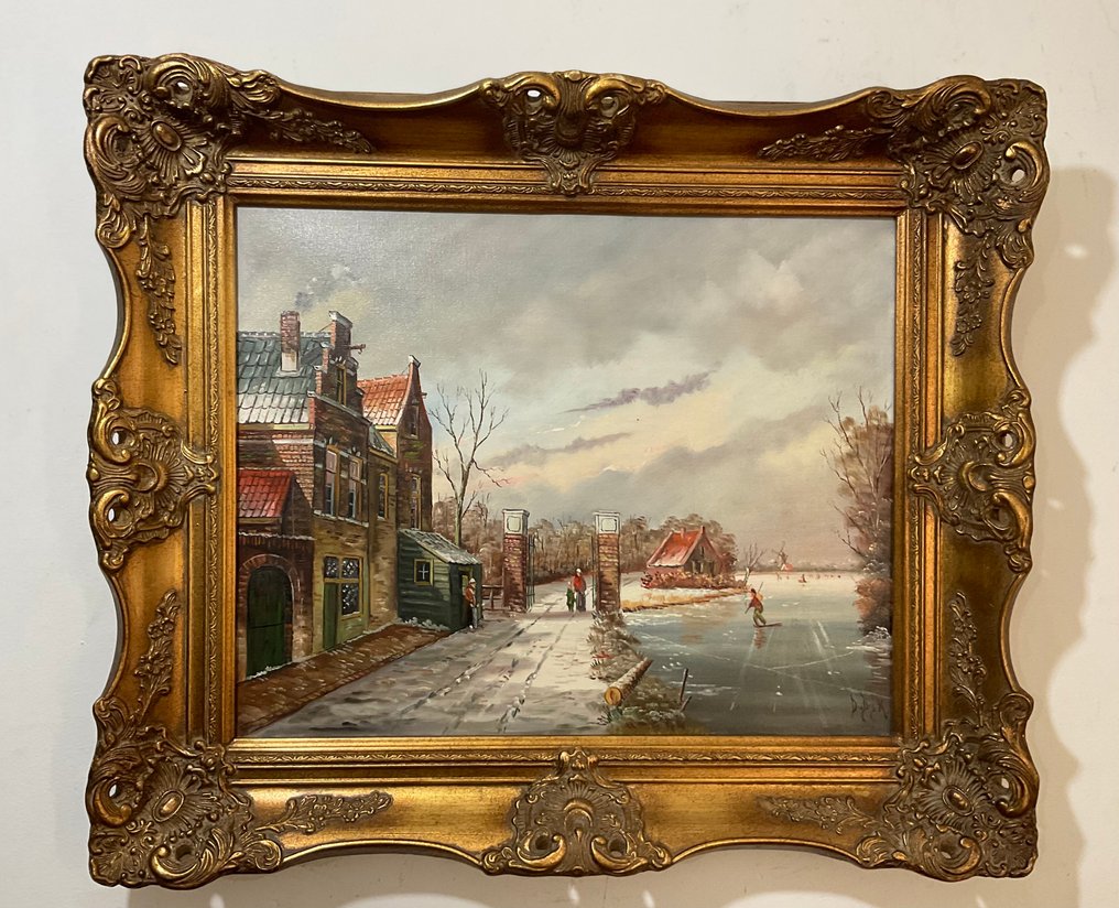 Dick van Dijk (1921) - Wintergezicht #3.2