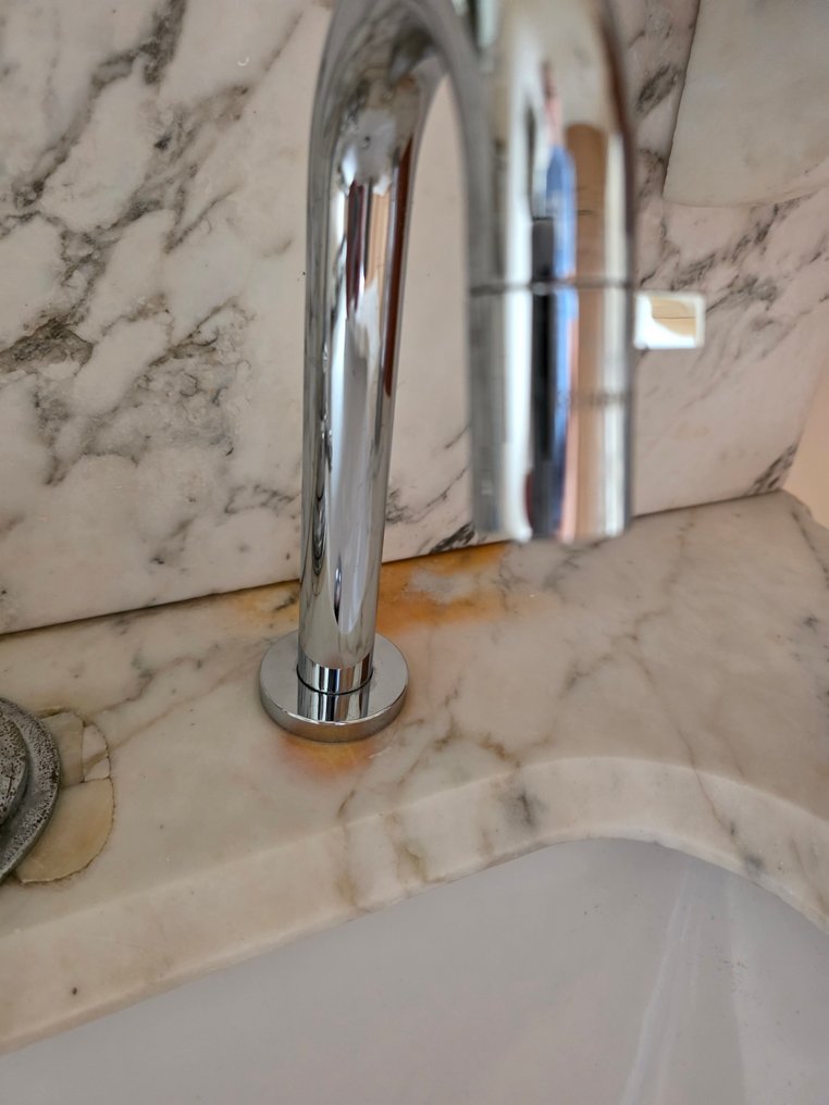 Art Deco Lavabo - Marmor - Marmoreret vask #3.2