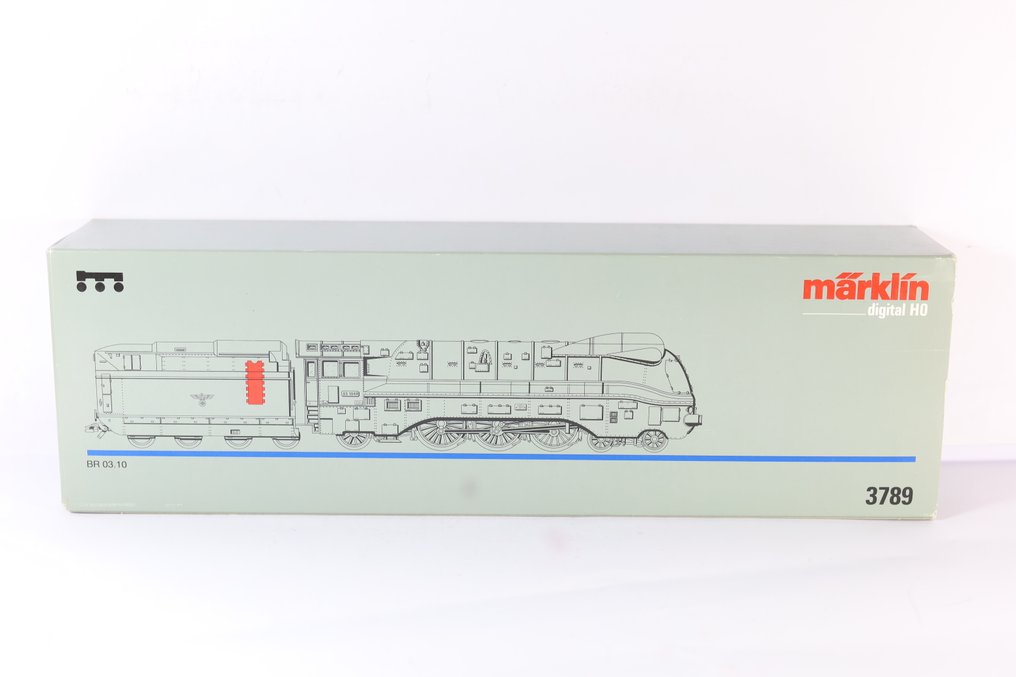 Märklin H0 - 3789 - Ατμομηχανή με όχημα μεταφοράς (1) - BR03 1049 - DRG #1.0