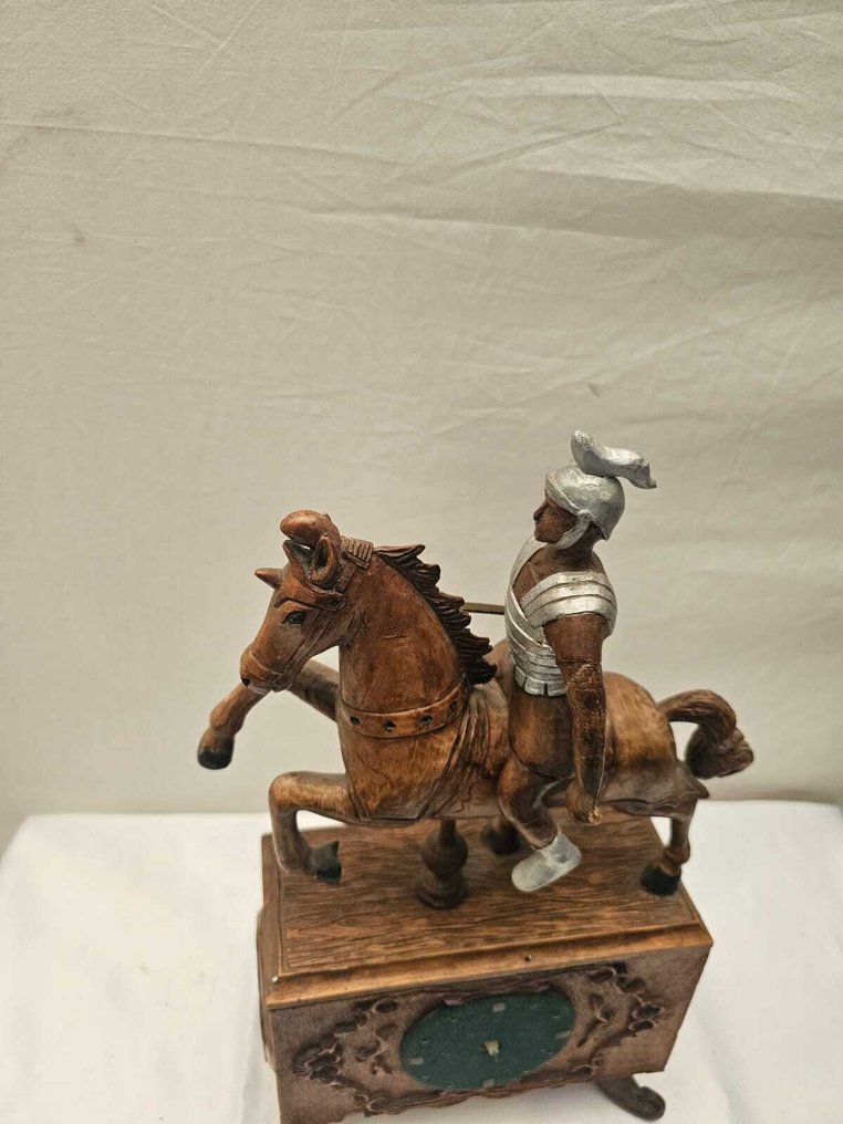 Statua, Ruiter te Paard - 32 cm - Legno #1.0