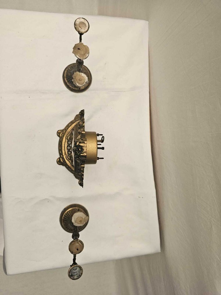 Kit di orologio e ornamenti - Ottone, Spelter - 1930-1940 #2.1