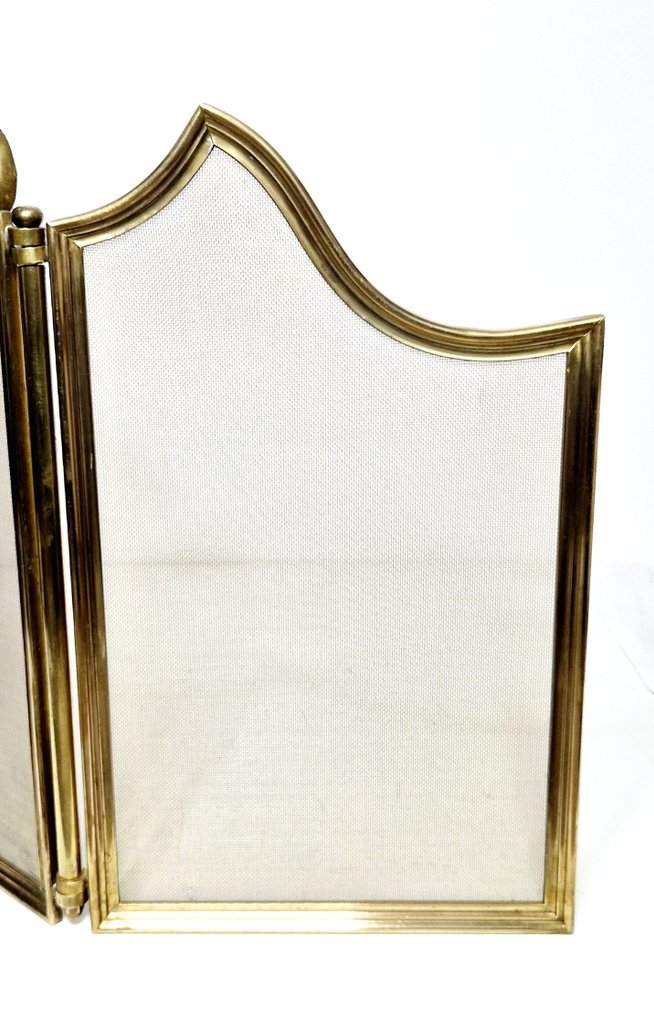 Kandalló tartozékok - Sárgaréz - tűzvédelmi képernyő #4.3