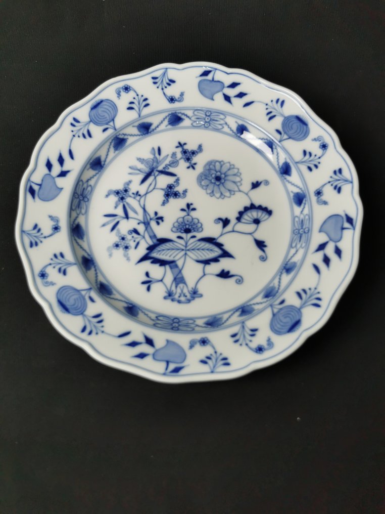 Meissen - Cipolla blu - 6 Piatti da cena - D.25cm - 1.Wahl - 成套餐具 (6) - 瓷 #3.2