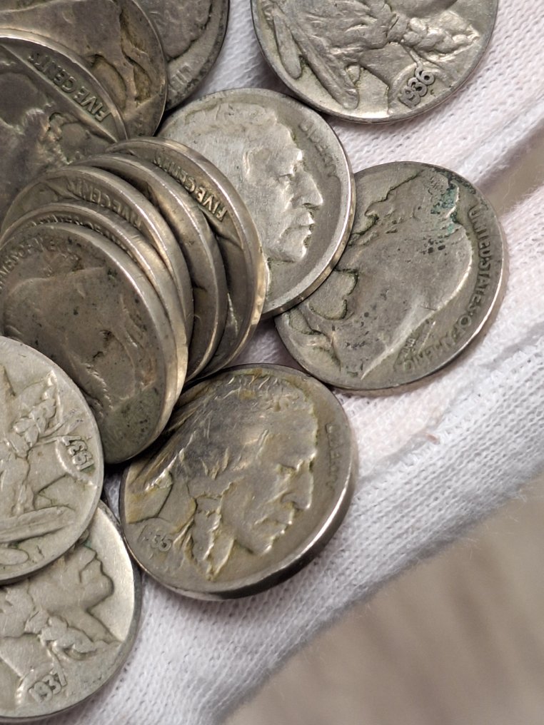 美國. 5 Cents Buffalo Nickel (50 coins)  (沒有保留價) #3.2