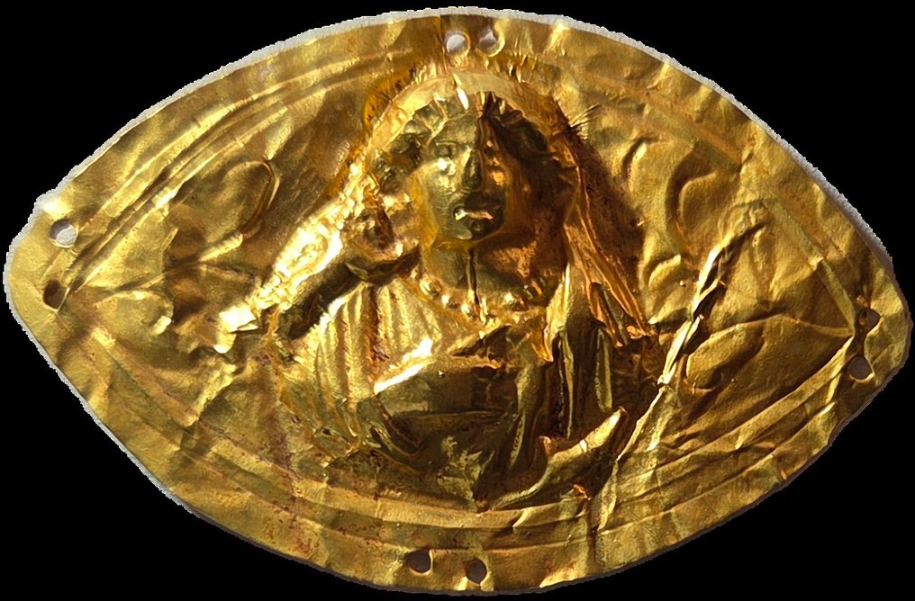 Ancient Greek, Hellenistic Gold applique Godess #1.0