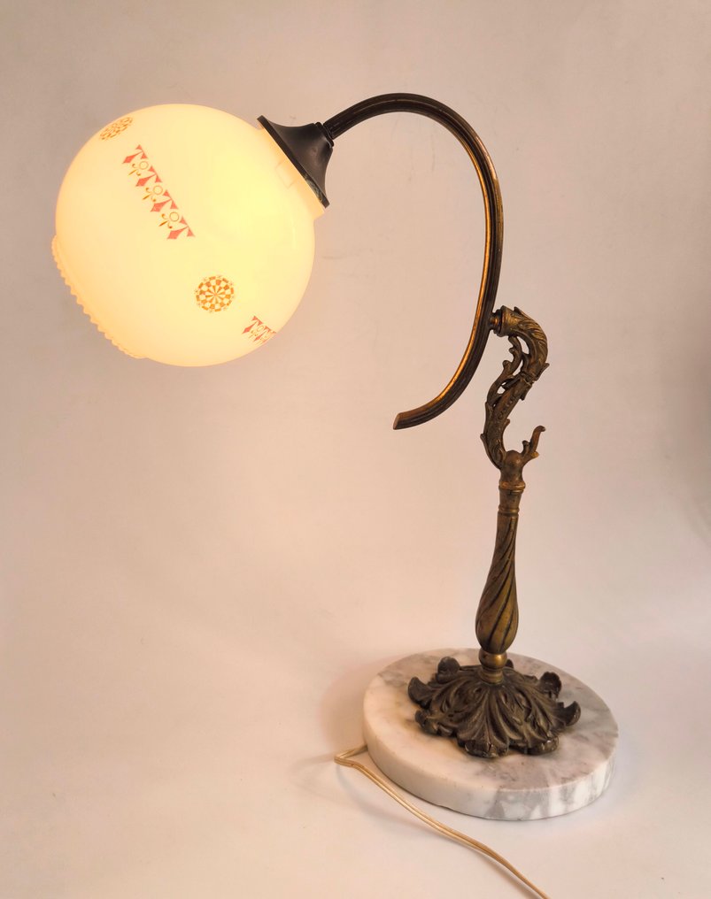 Lámpara de sobremesa - Bronce, Cristal - Art Nouveau #4.3